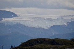 Blick auf den Svartisen-Gletscher, Glomfjord